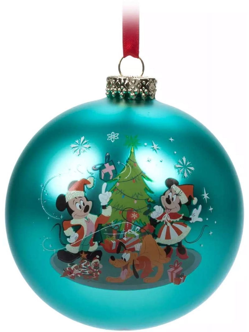 Disney Santa Mickey and Friends Glass Ball Sketchbook Christmas