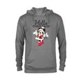 thumbnail image 1 of Disney Santa Minnie Mouse Hello Christmas Holiday - Pullover Hoodie for Adults -Customized-Graphite Heather, 1 of 5