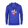 thumbnail image 1 of Disney Santa Minnie Mouse Hello Christmas Holiday - Pullover Hoodie for Adults -Customized-Royal Heather, 1 of 5