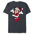 thumbnail image 1 of Disney Santa Minnie Mouse Holiday - Short Sleeve Blended T-Shirt for Adults -Customized-Navy Heather, 1 of 5