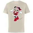 thumbnail image 1 of Disney Santa Minnie Mouse Holiday - Short Sleeve Cotton T-Shirt for Adults- Customized-Natural, 1 of 5