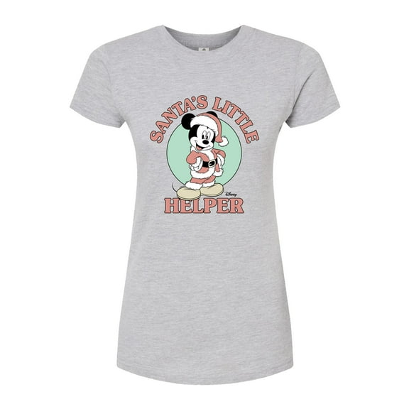 Disney - Santas Little Helper - Juniors Fitted Graphic T-Shirt