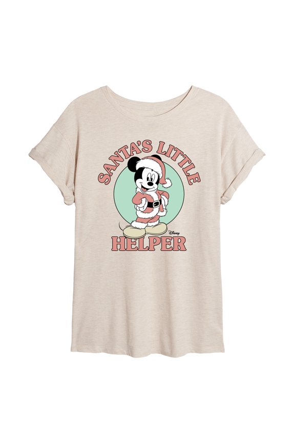 - Santas Little Helper - Juniors Ideal Flowy Muscle T-Shirt