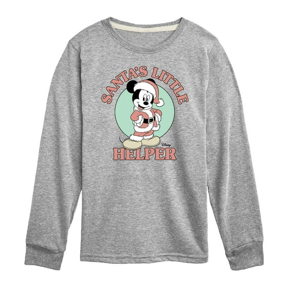 Disney - Santas Little Helper - Toddler & Youth Long Sleeve Graphic T-Shirt