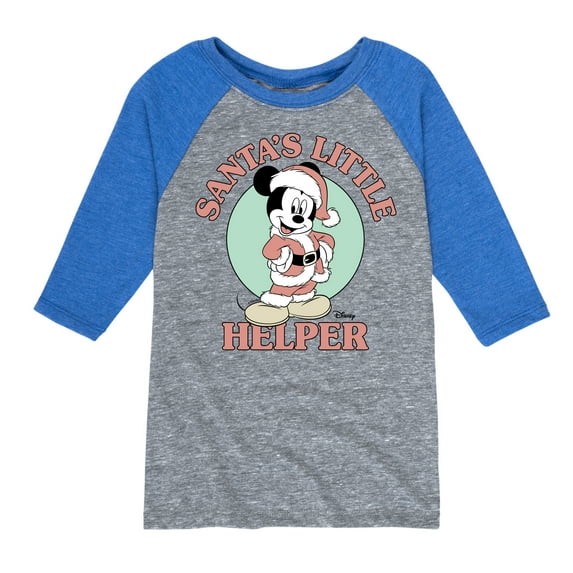 Disney - Santas Little Helper - Toddler & Youth Raglan Graphic T-Shirt