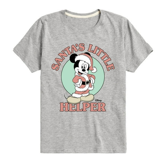 Disney - Santas Little Helper - Toddler & Youth Short Sleeve Graphic T-Shirt