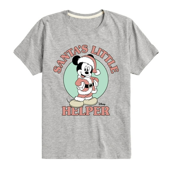 Disney - Santas Little Helper - Toddler & Youth Short Sleeve Graphic T-Shirt