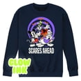 thumbnail image 1 of Disney - Scares Ahead Glow - Men's Crew Fleece Sweatshirt, 1 of 5