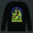 thumbnail image 1 of Disney - Scares Ahead Glow - Men's Crew Fleece Sweatshirt, 1 of 5