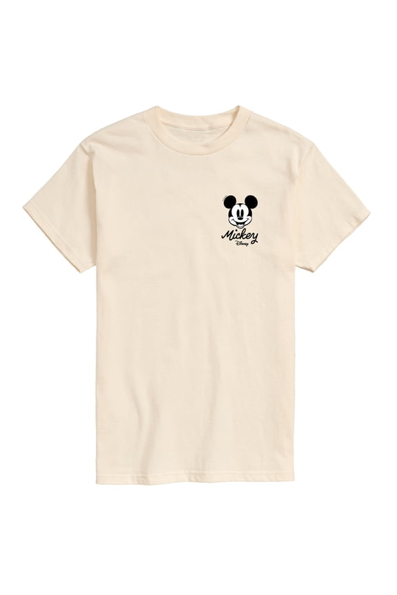 - Script Mickey - Men's Short Sleeve Graphic T-Shirt