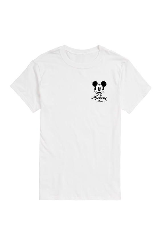 - Script Mickey - Men's Short Sleeve Graphic T-Shirt