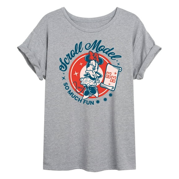 Disney - Scroll Model - Women's Oversized T-Shirt
