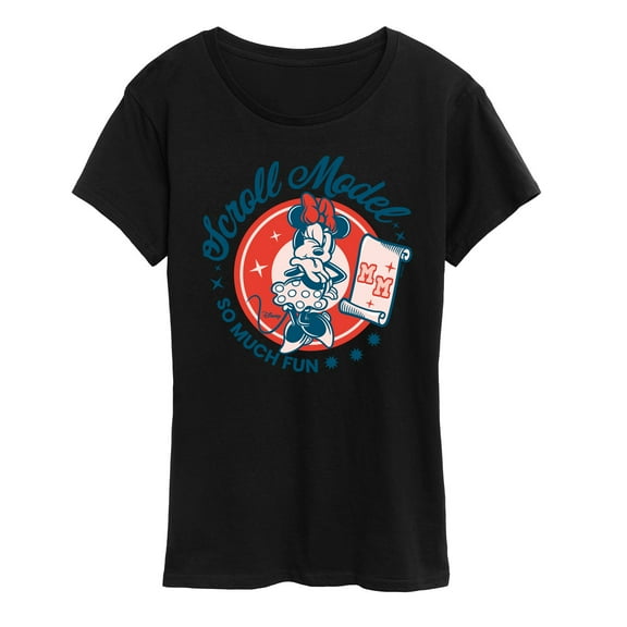 Disney - Scroll Model - Women's Short Sleeve Graphic T-Shirt