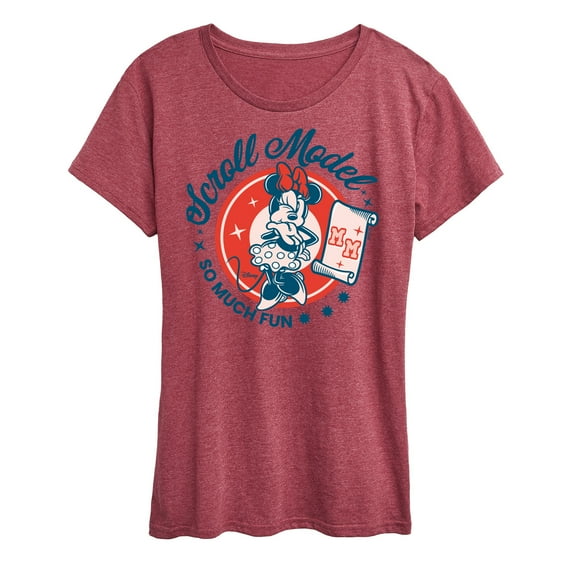 Disney - Scroll Model - Women's Short Sleeve Graphic T-Shirt