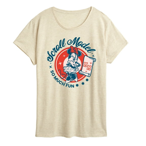 Disney - Scroll Model - Women's Short Sleeve Graphic T-Shirt