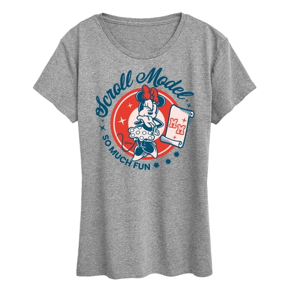 Disney - Scroll Model - Women's Short Sleeve Graphic T-Shirt