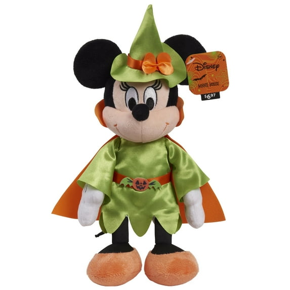 Disney Seasonal Halloween Minnie Mouse Small 10-inch Plushie Stuffed Animal, Kids Toys for Ages 2 up