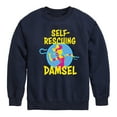 thumbnail image 1 of Disney - Self Rescuing Damsel Boys' Graphic Long Sleeve Fleece Sweatshirt, 1 of 5