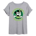 thumbnail image 1 of Disney - Shamrock Wishes Irish Kisses - Juniors Oversized Graphic T-Shirt, 1 of 5