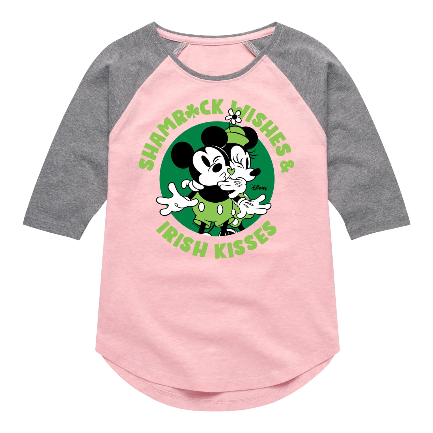 Disney - Shamrock Wishes Irish Kisses - Toddler And Youth Girls Raglan ...
