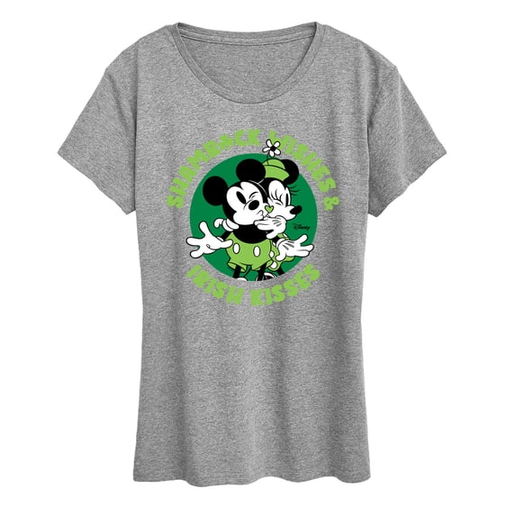 Disney - Shamrock Wishes Irish Kisses - Women's Short Sleeve Graphic T-Shirt