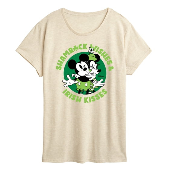 Disney - Shamrock Wishes Irish Kisses - Women's Short Sleeve Graphic T-Shirt