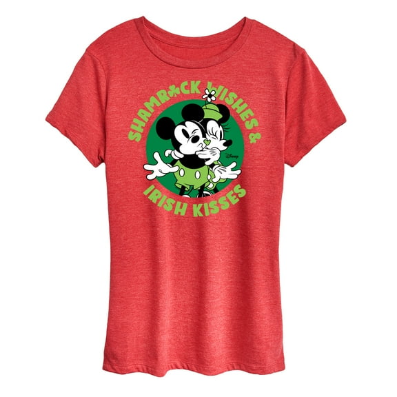 Disney - Shamrock Wishes Irish Kisses - Women's Short Sleeve Graphic T-Shirt