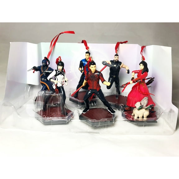 Disney Shang-Chi and the Legend of the Ten Rings 6pc Christmas Ornaments Set