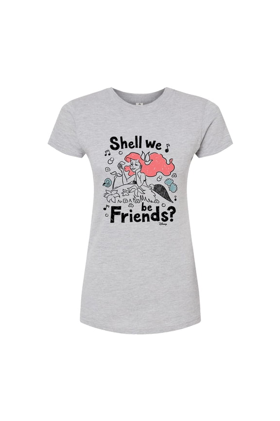 - Shell We Be Friends - Juniors Fitted Graphic T-Shirt
