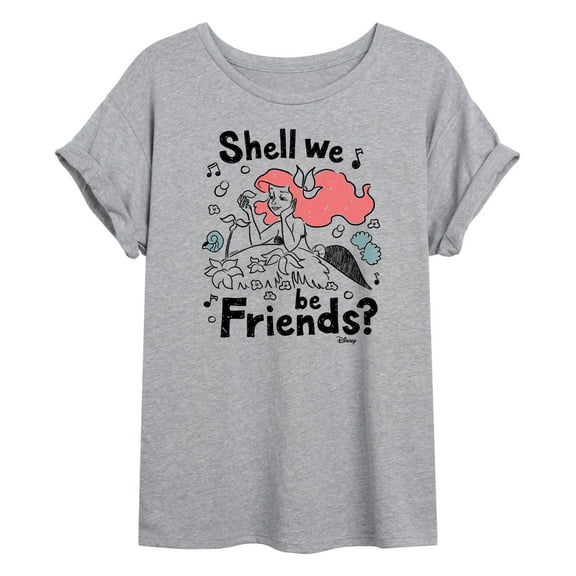 Disney - Shell We Be Friends  - Juniors Ideal Flowy Muscle T-Shirt