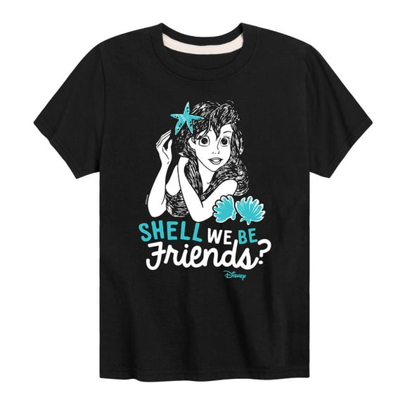 Disney - Shell We Be Friends - Toddler & Youth Short Sleeve Graphic T-Shirt