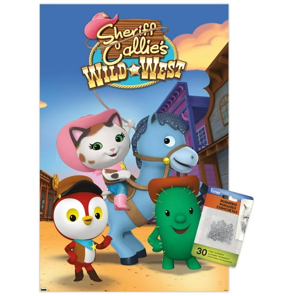 Disney Sheriff Callie - Howdy Wall Poster with Push Pins, 14.725" x 22.375"