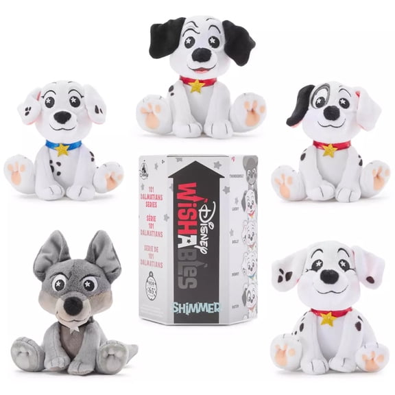Disney Shimmer Series 101 Dalmatians Micro Plush Mystery Pack (1 RANDOM Figure)