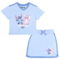 thumbnail image 1 of Disney Lilo and Stitch Girls Short Sleeve Graphic T-Shirt and Skort Bundle, 2-Piece, Sizes 3T-16, 1 of 7