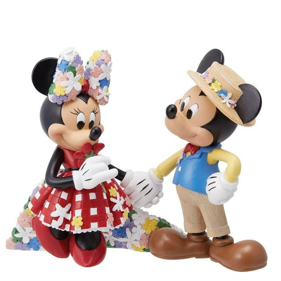Disney Showcase Botanical Collection Mickey & Minnie Figurine 6.7in H