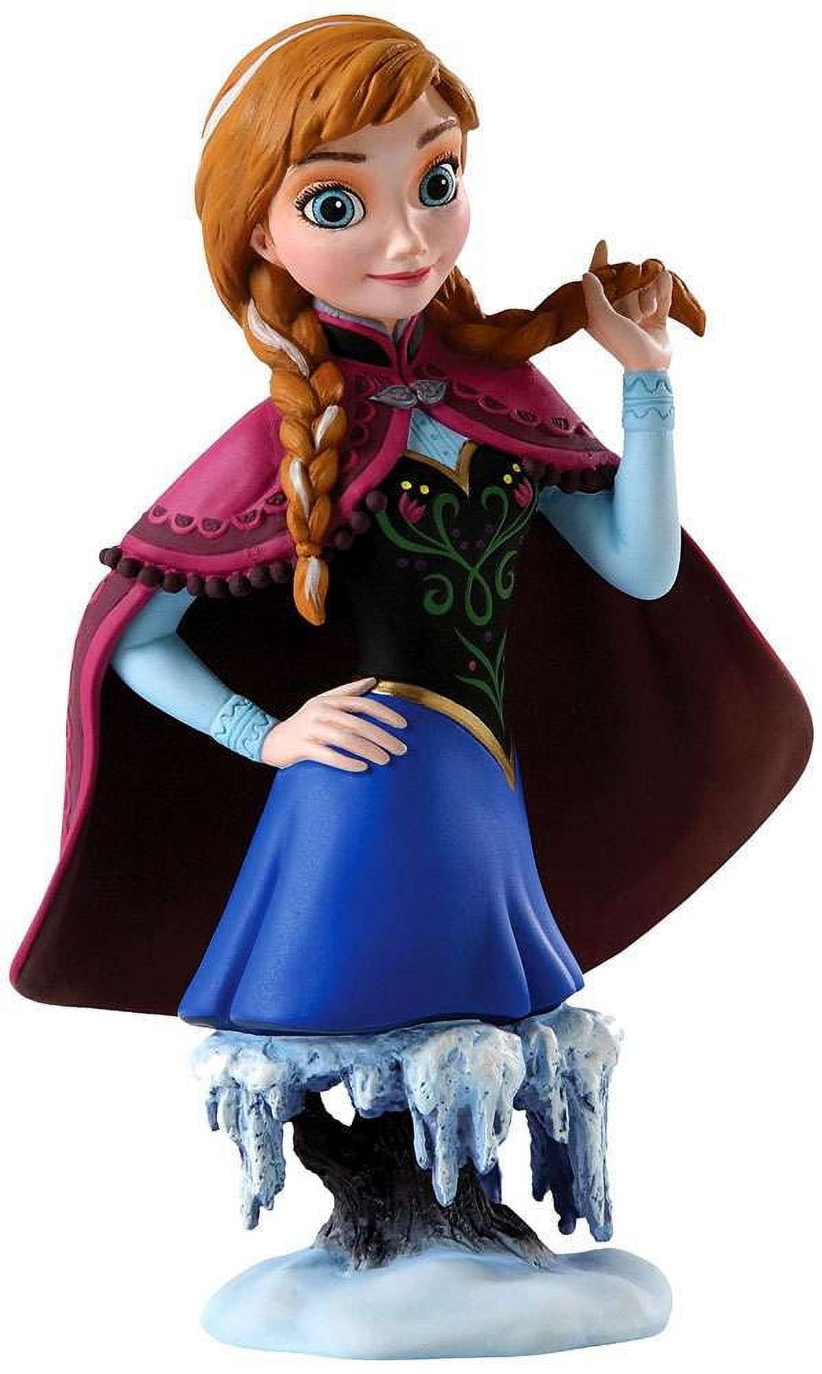 Disney Frozen Anna Blue and Burgundy Resin Figurine