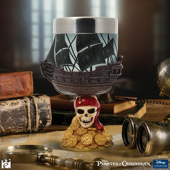 Disney Showcase Pirates of the Caribbean Jack Sparrow Decorative Multicolor Goblet 7in H