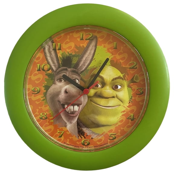 Disney Shrek Kids 10" Wall Clock with Donkey