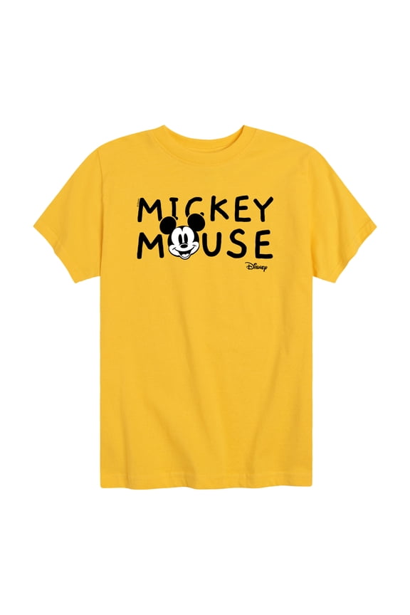 - Simple Mickey Mouse - Toddler Boys Short Sleeve Graphic T-Shirt