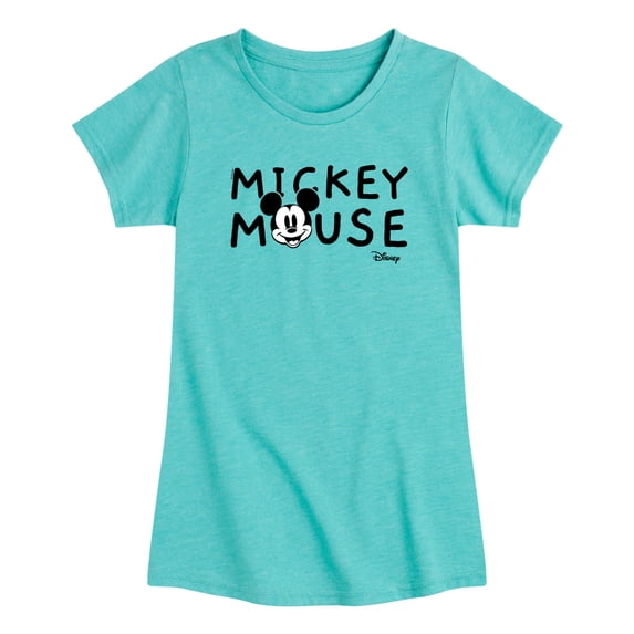 Disney - Simple Mickey Mouse Toddler Girls' Toddler Short Sleeve Graphic T-Shirt