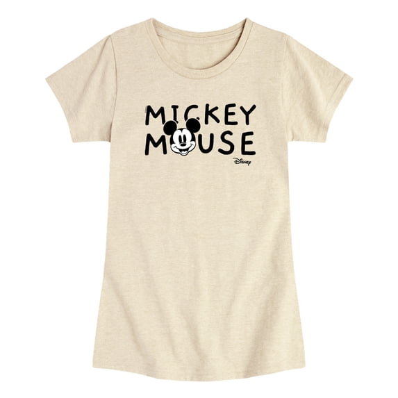 Disney - Simple Mickey Mouse Toddler Girls' Toddler Short Sleeve Graphic T-Shirt