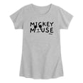 thumbnail image 1 of Disney - Simple Mickey Mouse Toddler Girls' Toddler Short Sleeve Graphic T-Shirt, 1 of 3