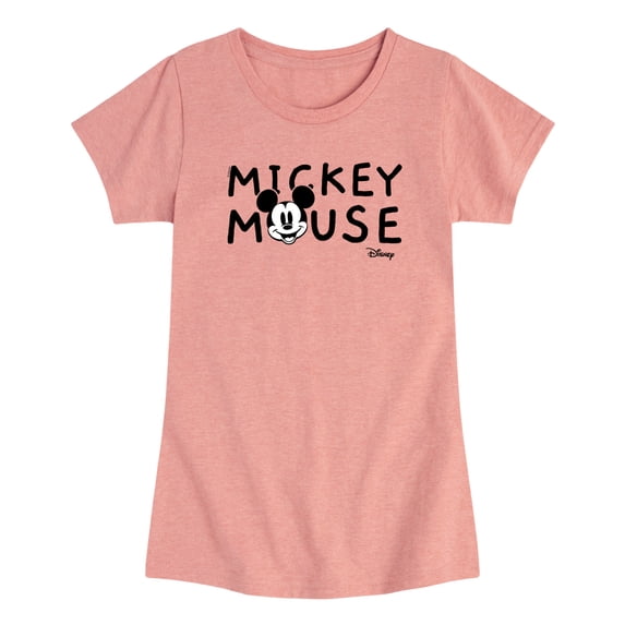 Disney - Simple Mickey Mouse Toddler Girls' Toddler Short Sleeve Graphic T-Shirt