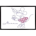 thumbnail image 1 of Disney Simple Moments Line Art - Minnie Mouse Wall Poster, 22.375" x 34" Framed, 1 of 5