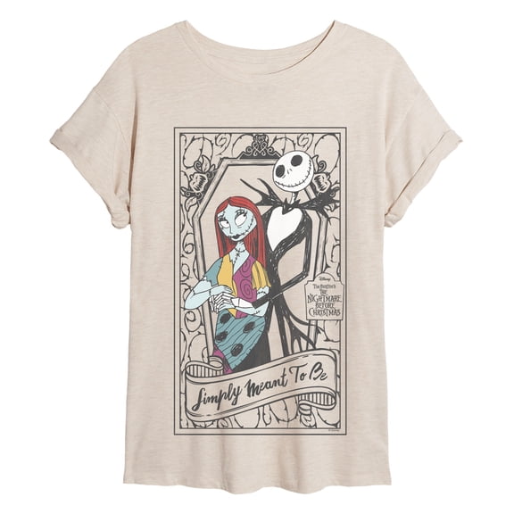 Disney - Simply Meant To Be - Women's Oversized Graphic T-Shirt