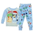 thumbnail image 1 of Bluey Pajamas Merry Everything Toddler Kids 2-Piece Tight Fit Christmas Sleep Set, 1 of 5