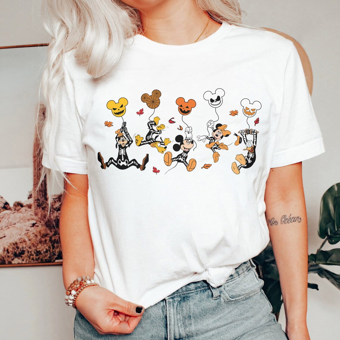 Disney Skeleton Balloons Halloween Shirt, Disney Halloween Shirt
