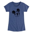 thumbnail image 1 of Disney - Sketch Head Mickey - Toddler Girls Fitted Short Sleeve T-Shirt, 1 of 4
