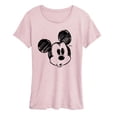 thumbnail image 1 of Disney - Sketch Head Mickey - Women's Short Sleeve Graphic T-Shirt, 1 of 3