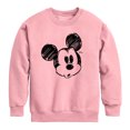 thumbnail image 1 of Disney - Sketch Head Mickey Graphic Long Sleeve Fleece Sweatshirt, 1 of 4